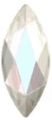 Swarovski marquise Crystal AB -hammaskoru (2 kpl)