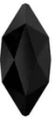 Swarovski marquise Jet hammaskoru 2 kpl