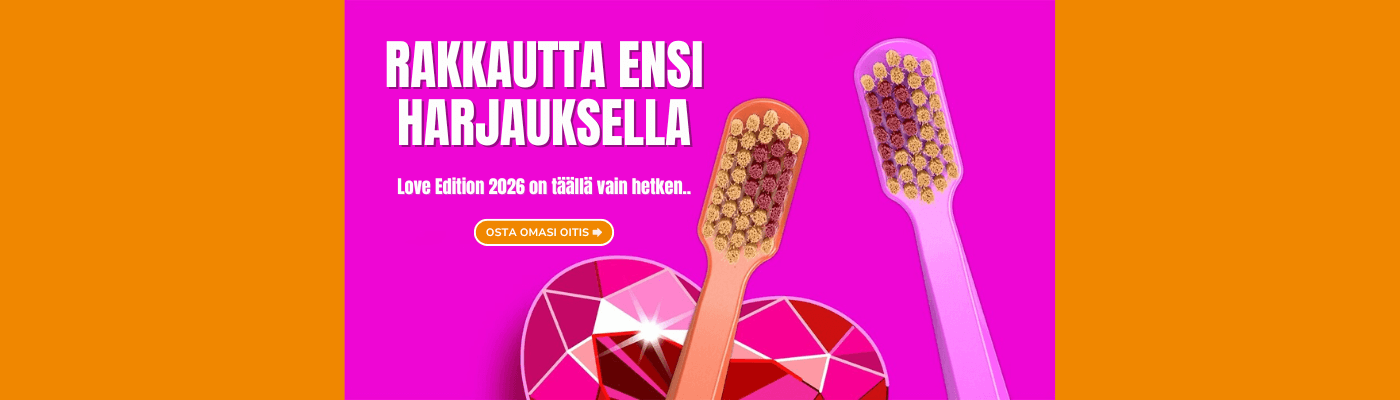 Rakkautta ensi harjauksella: CURAPROX Love Edition -hammasharja