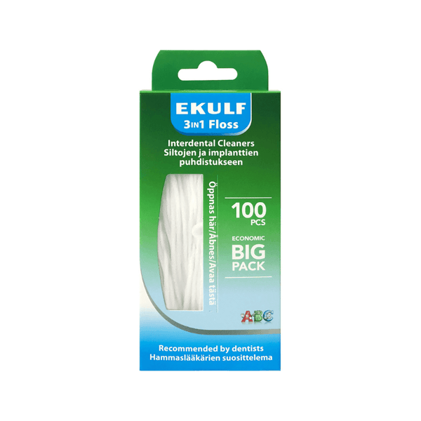 EKULF 3in1 hammaslanka oikomiskojeiden, siltojen ja implanttien puhdistamiseen