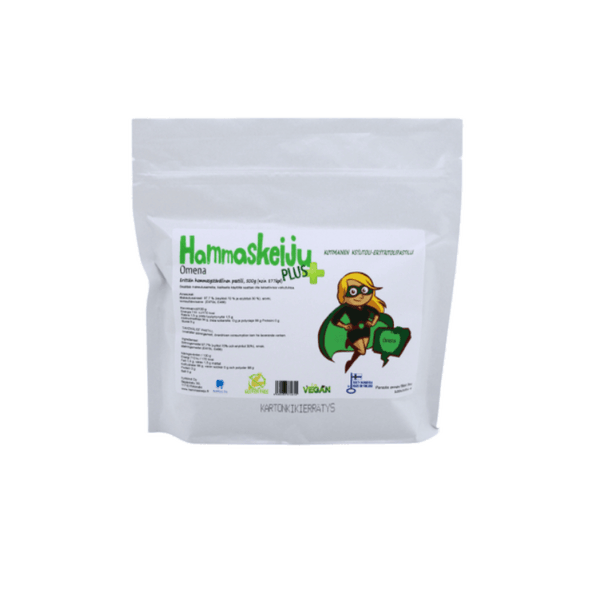 Hammaskeiju Plus ksylitoli-erytritolipastilli Omena