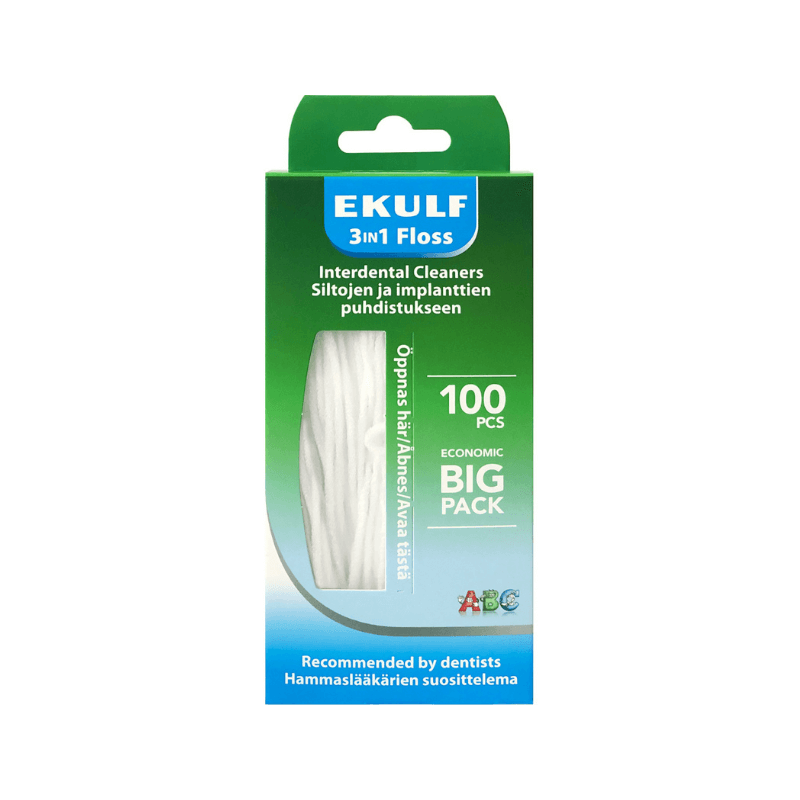 EKULF 3in1 hammaslanka oikomiskojeiden, siltojen ja implanttien puhdistamiseen