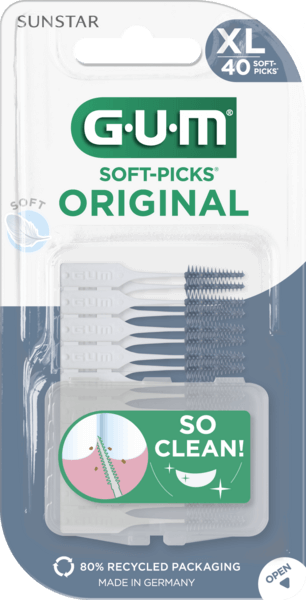 GUM Soft-Picks Original Extra Large hammastikku 40 kpl