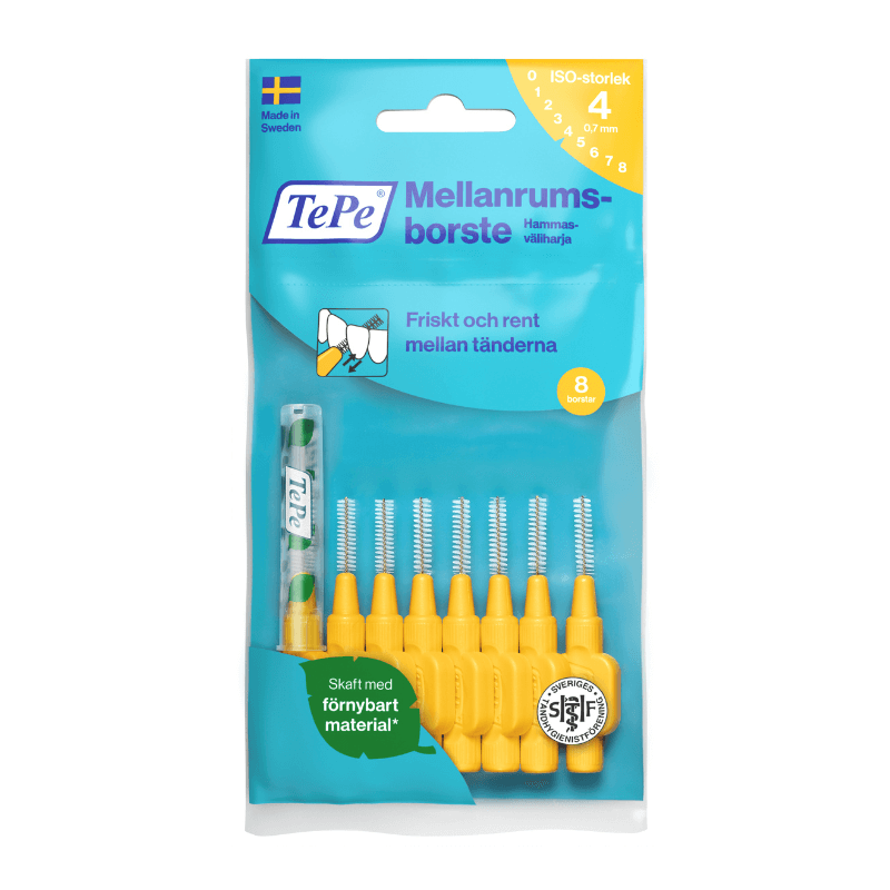 TePe hammasv&auml;liharja 0,4&ndash;1,5 mm 8 kpl