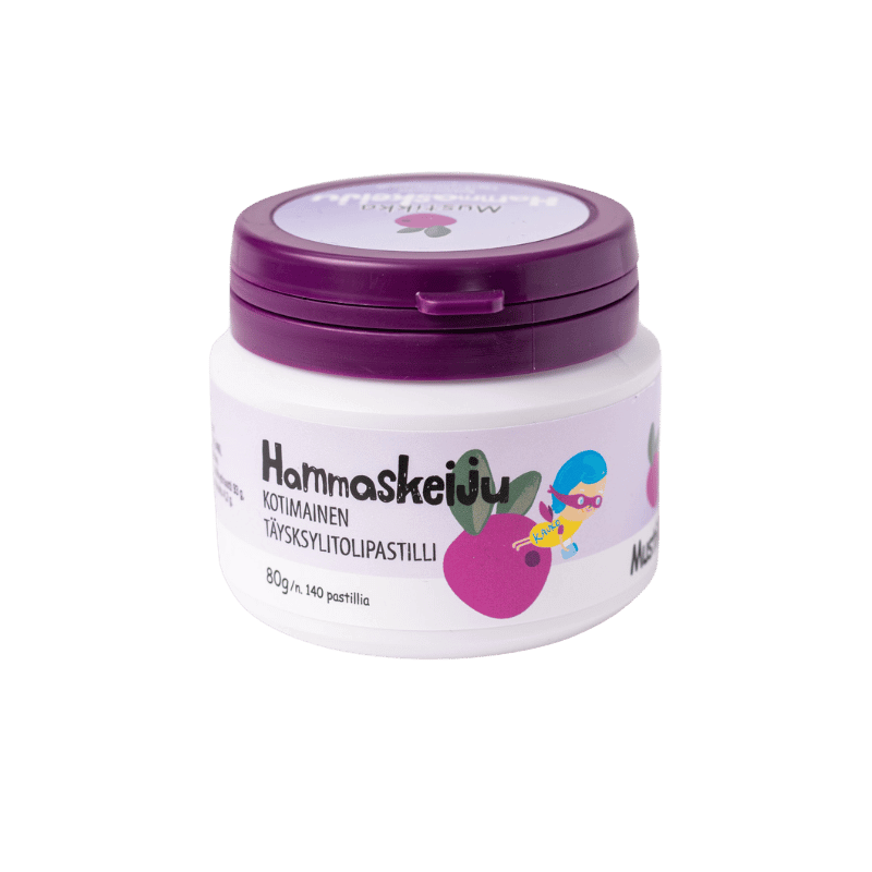 Hammaskeiju ksylitolipastilli Mustikka 80 g