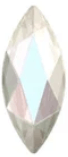 Swarovski marquise Crystal AB -hammaskoru (2 kpl)