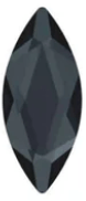Swarovski marquise Graphite -hammaskoru (2 kpl)