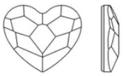 Swarovski sydän muodot